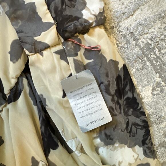 NWT ELIZA J Floral Print Halter Chiffon Maxi Dress Gold Chain Collar NO SASH 24W - Picture 8 of 11